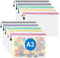 A3 Plastic Zip Wallets - 10PCS A3 Zip Lock Bags Plastic Document Folders Mesh Zipper File Bags Waterproof Travel Storage Pouch for School Office Supplies, Puzzles, Board Games & Craft Projects