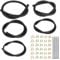 5 Size Fuel Line Hose - 3/8 1/2 5/16 1/4 3/16 ID NBR Rubber 3.3Ft Gasoline Tube with 30Pcs Clamps & 5Pcs Tie Straps for Small Engines Golf Cart Snowmobile Motorcycle ATV Tractor Lawn Mowers