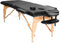 PLUS SANTE Table de Massage Pliante en Bois Aria Noir, Ivoire, Gris, Bleu, Rose, 60 ou 70cm, 2 Plans légère avec Sac de Transport et Accessoires (Noir, Largeur 60 cm)