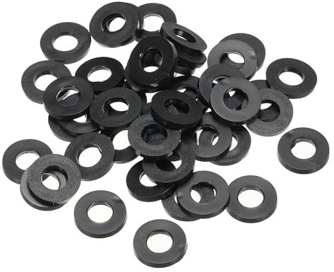 PATIKIL Joint Plat En Caoutchouc M8, Lot De 100, Diamètre Intérieur 8 mm, Diamètre Extérieur 16 mm, Épaisseur 2 mm, Joint D'étanchéité Pour Robinet, Tuyau D'eau, Boulon De Fixation, Noir