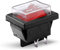 Rocker Toggle Switch, Kippschalter KCD4 1PCS Kippschalter Ein/Aus-Schalter + Transparente weiche Verschlusskappe EIN-AUS 4-polig 16A 250VAC/ 20A 125VAC