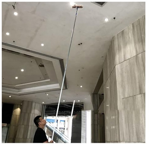 HONGYANG - Barra de extensión telescópica de techo de 40 pies para limpiar limpiacristales de ventanas, puertas correderas, lavado de cristales de coche, ideal para limpiar tragaluces altos y