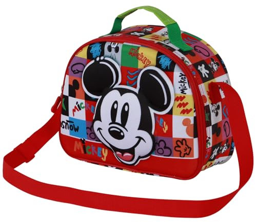 Disney Micky Maus Mood-3D Lunchbox-Tasche, Mehrfarbig, 26 x 20 cm