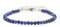 Echtes Lapislazuli Edelstein Armband mit facettierten 4mm Perlen - Länge verstellbar - Heilstein Schutzstein Edelsteinarmband Glücksbringer Talisman Geschenk (Lapislazuli, 16-21CM S)