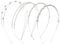 GALPADA 4pcs Bridal Headband Rhinestones Headpiece for Wedding Prom Hair Accessories Headband for Bride Fashion