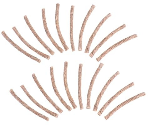 Abaodam 10-piece Outdoor Camping Fire Starting Rope Wick Set Waterproof Hemp Cord for Hiking and Bbq Flammable Material Essential Camping Gear