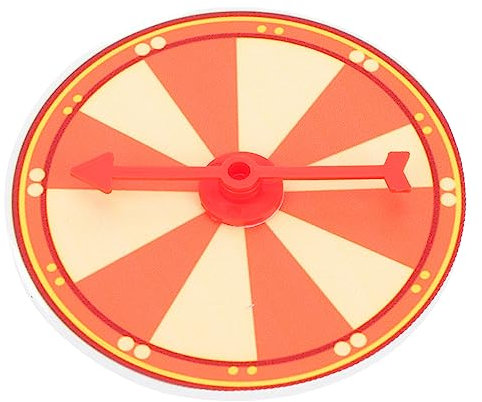 IMIKEYA Spiel Plattenspieler Trinkspiel-Plattenspieler Rad Beschwipst Riese Drehscheibe Erwachsene Summte Wissen Du Schluck Geburtstag Die Erhalten Groß Party Trinken Orange Plastik