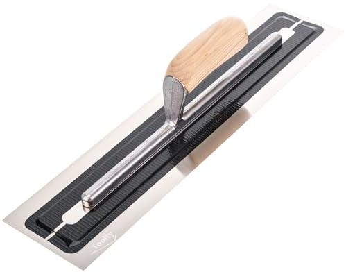 Toolty Flexible Finishing Trowel 460mm for Plastering Wooden Handle 18 in