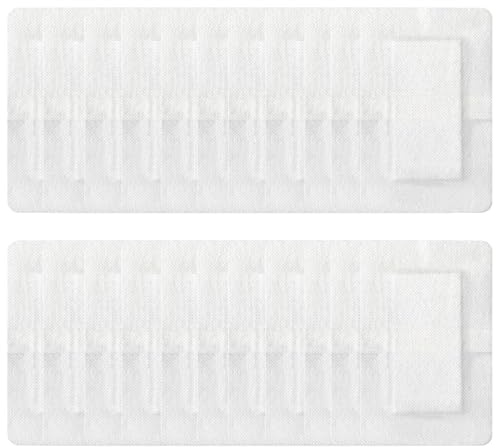 20 Stück Sterile Wundpflaster Steril,Steriler Wundverband Selbstklebender,Wasserfestes Pflaster Sensitiv mit Sanfte Haftung Saugfähig Weich,Starke Klebekraft,Wasserdicht Schützt Pflaster