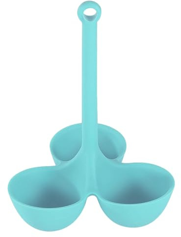 Eierkesselregal - Silikon -Poached Eierhalter | Wärmesichere Eierkesselschale Mit 3 Gittern | Eierkocher Zum Dämpfen Und Kochen | Nicht-Schicht-Küchenzubehör | Ideal Für Die Frühstücksvorbereitung Und