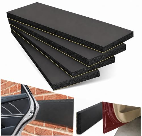 4pcs Garage Wall Protector,car Door Protector, Black Foam, 30 * 10 * 3cm | wall protector self adhesive, bumper protector, Eva Foam, Thick Foam Bumper Guard for Car Door Protection in Garage Parking