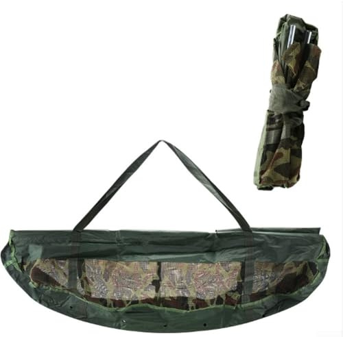 Fish Weigh Sling, Unhooking Mat Large, Fishing Catch Care, Foldable Fish Holder, Nylon Mesh Bag, Giant Carp Sack, Portable Fish Scale, Sea Angling(Weigh the fish bag)