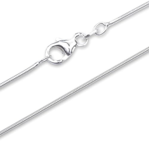 925 Silberkette: Schlangenkette Silber 0,8mm breit - Länge frei wählbar SC0008 (Länge: 40cm)