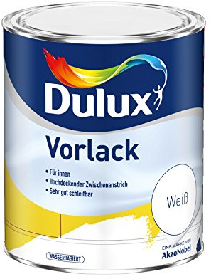 Dulux Vorlack – Der hochdeckende Zwischenanstrich für perfekte Oberflächen - Weiß, 750 ml