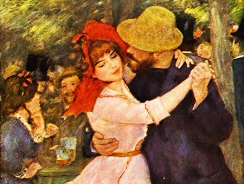 Legendarte - Kunstdruck auf Leinwand - Tanz in Bougival (Detail) Pierre Auguste Renoir - Wanddeko, Canvas cm. 60x80