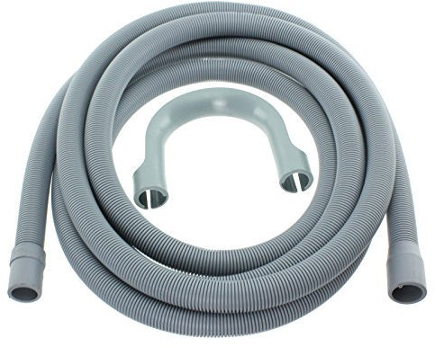Spares2go Extra Long Water Pipe Outlet Hose for Hoover Washing Machine (4m 19mm & 22mm Connection)