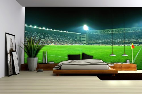 Vlies Fototapete Tapete Vliestapete ForWall Fußball Stadion Kind AF306VE XL (208cm x 146cm) Photo Wallpaper Mural