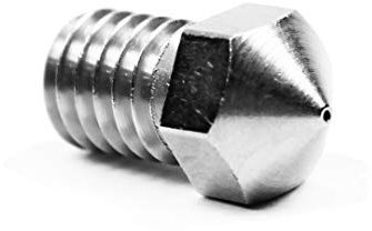 Micro Swiss Plated Wear Resistant Nozzle RepRap - M6 Thread 3mm Filament Ultimaker 2+, E3D, Olsson Block 0.3mm