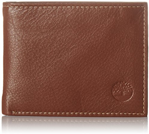 Timberland Herren Wellington Leather RFID Bifold Commuter Security Wallet Geldbörse, Cognac, Einheitsgröße