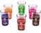 Lot de 6 verres à thé café coloré marocain Arab triés en six couleurs | verre de thé turc en style oriental | 6 Photophore en verre comme décoration marocaine dans votre chambre ou maison