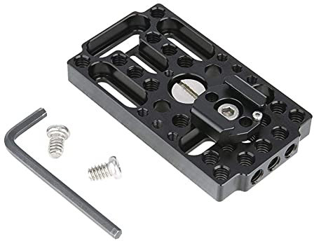 NICEYRIG Switching Cheese Easy Plate Kit with Cold Shoe Mount for Railblocks, Dovetails and Short Rods