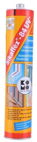Sika - Verglasungskit - Sikaflex-84 UV+ weiß - Geeignet für viele Arten von Verglasungssystemen - Haftet gut an Holz, Kunststein und Glas - 300 ml