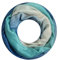 Majea Damen Loop Schal Schlauchschal Halstuch (880020) (blau 4)