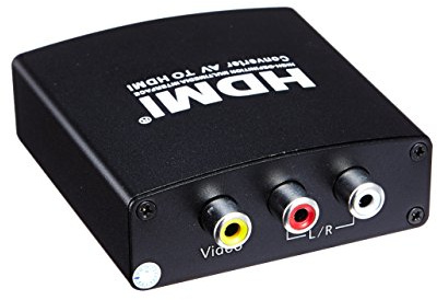 PremiumCord Konverter AV-Composite-Signal + Stereo-Audio zu HDMI, 3xCINCH zu HDMI-Buchse, FULL HD 1080p