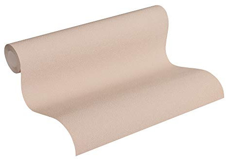 Livingwalls Papier Peint Intissé Trendwall Uni à Effet Pailleté - Beige Métallisé - 10,05 m x 0,53 m - 372726 37272-6