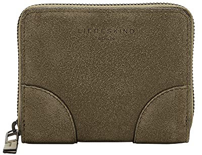 Liebeskind Berlin Audre Suede Conny Geldbörse, Tea Leaf, Medium (HxBxT 10.0cm x12.5cm x2.0cm)