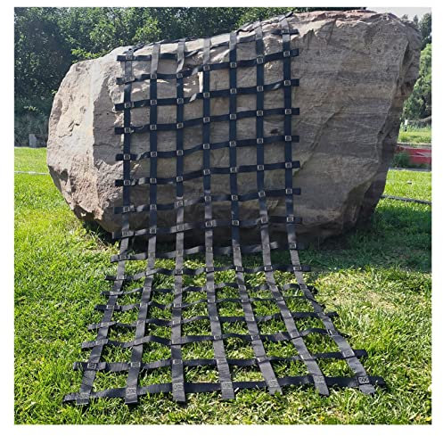 Splenlife Kletternetz für Kinder,Climbing Net,Training Kletternetz Baumhaus Seil Schutznetz Outdoor Schaukelnetz Frachtnetzes Hängemattennetz Ninja Line Zubehör Garten,Kletternetz,Schwarz