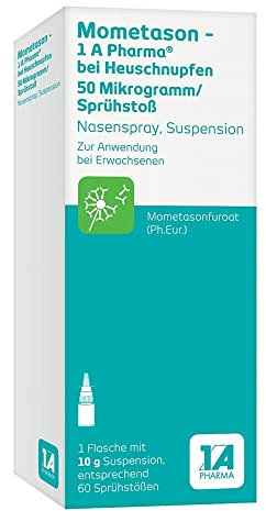 Mometason – 1 A Pharma ® wirkstarkes Nasenspray gegen Heuschnupfen: 60 Sprühstöße