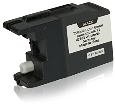 Inkadoo Tinte für Brother LC-1280 XL VAL XXL MFC-J 6910 DW 5910 DW 6510 DW 6710 DW Schwarz Tintenpatrone, Druckerpatrone, Patronen, Druckertinte