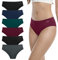 anqier Unterhosen Damen, 6er Pack Baumwolle Panties Atmungsaktiv Slips Damen Bequeme Hipster Frauen Unterwäsche
