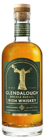 Glendalough, Double Barrel Single Grain Irish Whiskey, 42% Vol., Bottiglia da 700ml