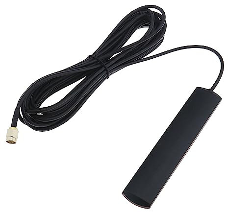 EMSea DAB Aerial SMA Adapter DAB Car Radio Antenna Patch Aerial Glass Mount Windshield Antenna with SMA Connector 5M 170MHz~240MHz