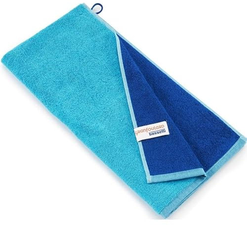 Bassetti New Shades 9328127 - Asciugamano in 100% cotone, colore: Turchese T1, dimensioni: 50 x 100 cm