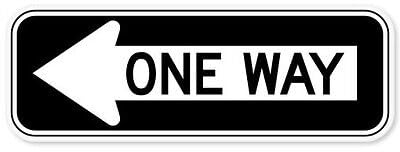 WildeBabsKLBT One Way Street Sign car K1330 Hochwertiger Premium Autoaufkleber Sticker Aufkleber selbstklebende Folie 12 cm