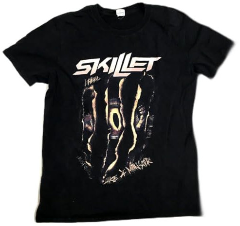 Skillet American Music Rock Band Graphic Print Men's Unisex Black T-Shirt Medium BlackSmall