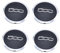 4 Pièces Cache Moyeux pour Fiat 500 Fiat 500,Cache Moyeu Cache de Roue Centrale Accessoires de Voiture Chapeau de Moye Auto Centre Roue Caps,B
