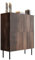 Mirjan24 Kommode Aropo 4D 89 mit 4 Türen, 8 Fächer, Türkommode, gefräster Front, Anrichte, Highboard, Mehrzweckschrank, Diele & Flur, Sideboard, Wohnzimmerschrank (Nuss Warmia)