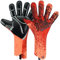 WVVOU Torwarthandschuhe, Torwarthandschuhe Herren, Fußballhandschuhe, 4+3mm Latex Super Grip für die Härtesten Saves Atmungsaktive (Orange, 7)