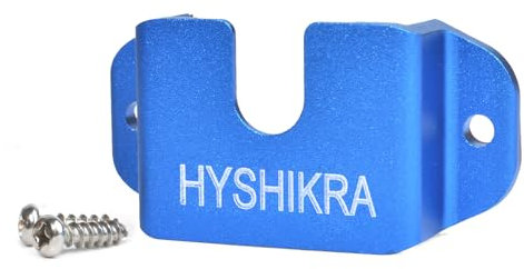 HYSHIKRA Radio Holder, Handheld Walkie Talkie Speaker Clip Hook, Mobile Radio Microphone Mount, 3 in 1 Bracket Compatible with Baofeng Quansheng Motorola and CB Radio (Blue)