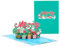scicent Weihnachtskarte Pop Up Christmas Cards Frohe Weihnachten Karte Popup 3D Weihnachtsgrußkarte mit Umschlag Lustige handgefertigte Weihnachtskarten für Freunde der Familie - 20943