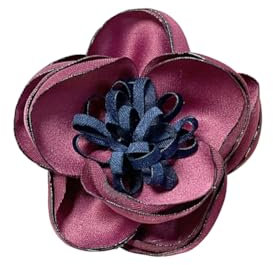 Broche Fleur Broches en Satin de Soie en Forme de Fleur Élégante Broche Vintage pour Femme Robe Costume Bijoux Épingle Broches Et Pins Pour Vêtements Mariage Fête Danse Banquet Cérémonie