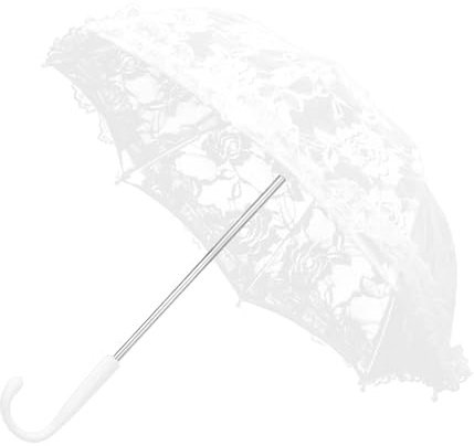 Haofy Spitzenschirm, Dekorativer Spitzenschirm, Vintage-Stickerei, Weißer Regenschirm für Hochzeit, Brautparty, Babyparty, Party-Dekoration (Bleichfarbe)