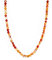 BERGERLIN Karneol Kette orange - facettiertes, orangenes Halskette - Gold - M-L