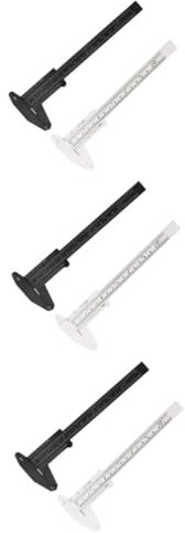 OSALADI 3 Sätze Robuster Kunststoff-mini-messschieber Messschieber 150 Mm Länge Metrische Einfach Zu Verwenden 2 Stück X 3