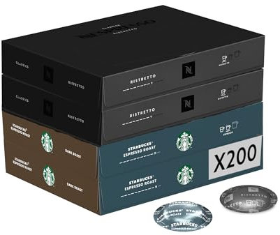 Nespresso Professionnel - Assortiment cafés torréfaction intense - 200 capsules (2 boîtes de 50) - Adapté aux professionnels
