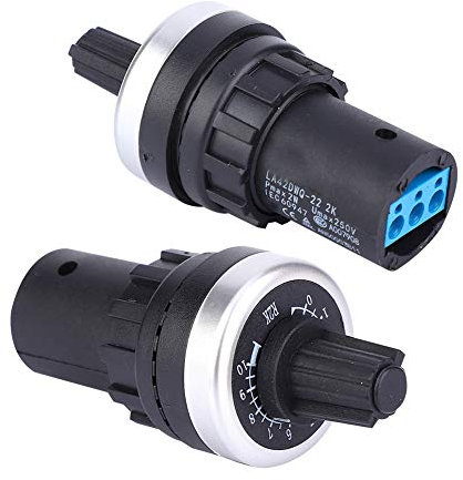 LA42DWQ Potentiometer, 22 Mm 2K-Einzelkreis-Potentiometer mit Variabler Geschwindigkeit und Einstellbarer Geschwindigkeit, Hoher Genauigkeit, Guter Stabilität und Kleinem Gehäuse